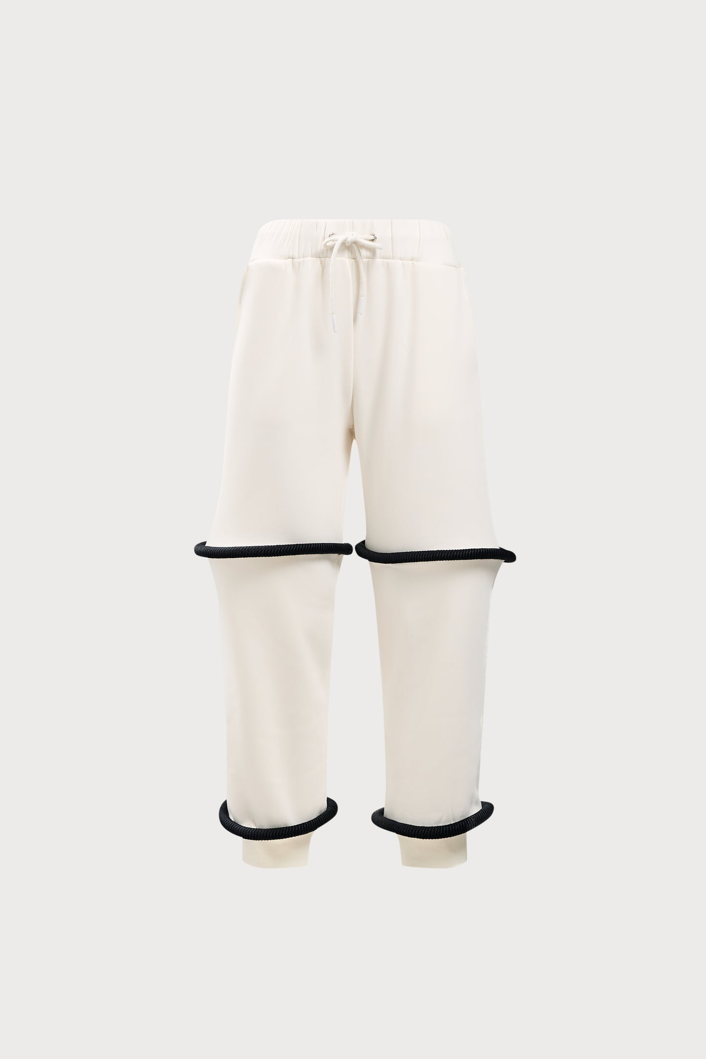Black on Ivory Agal Sweatpants