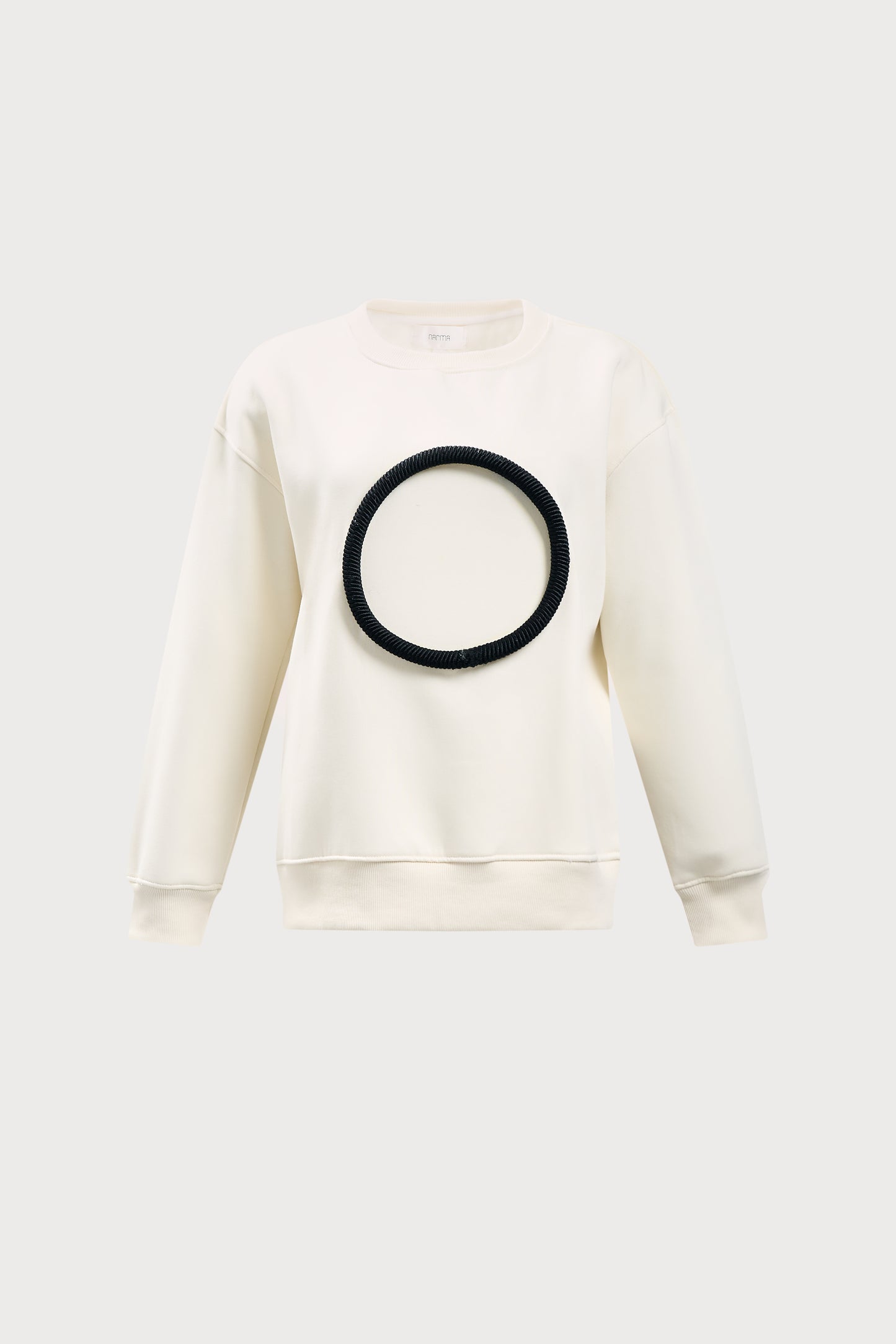 Black on Ivory Agal Sweatshirt