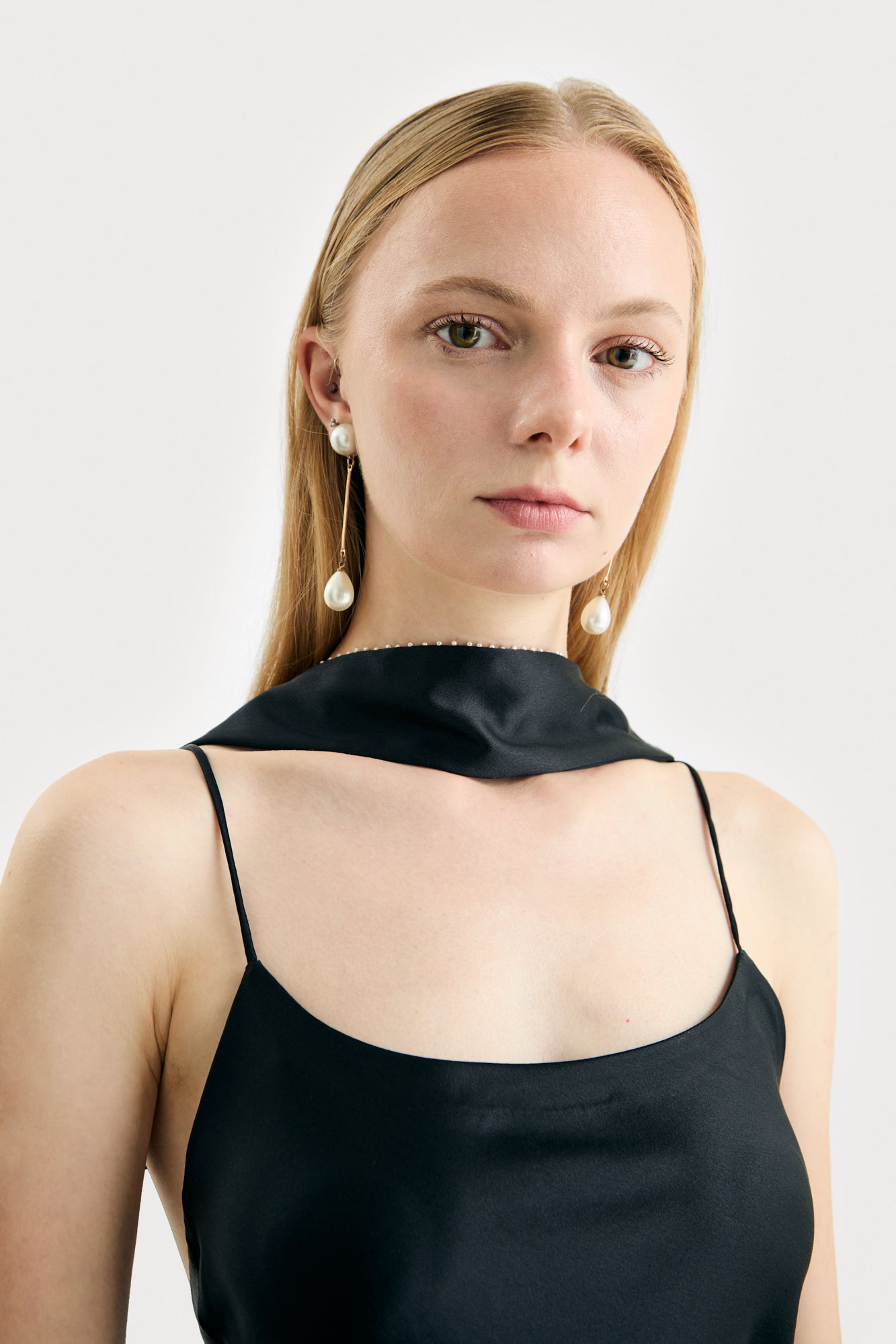Black Lina Slip Dress