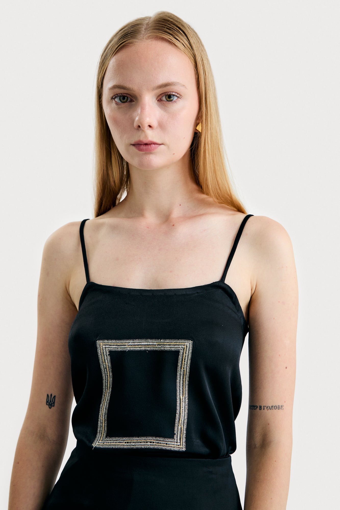 Black Lynn Slip Top