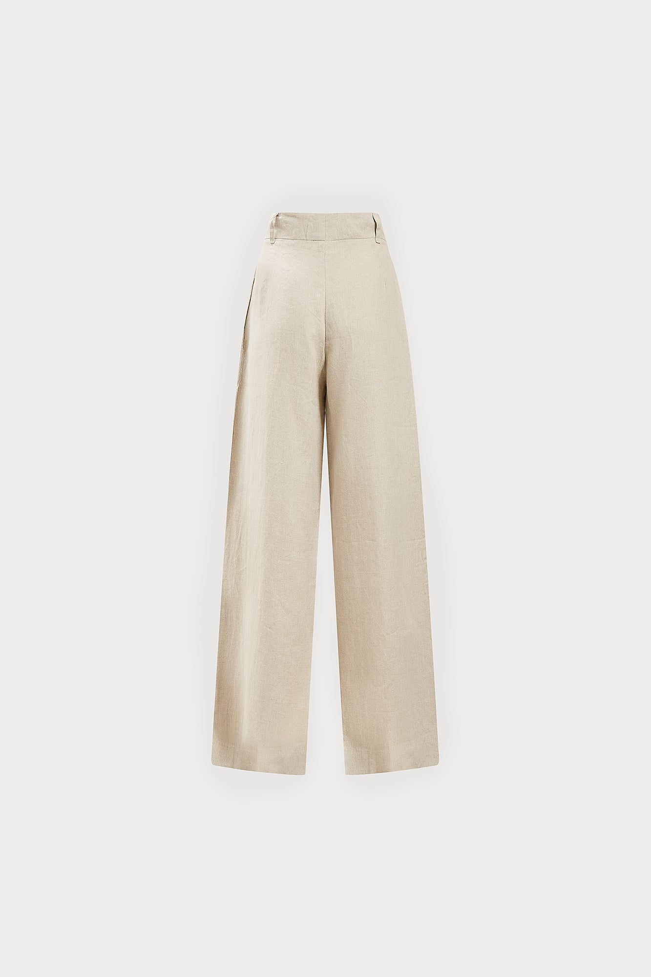 Natural Raha Trousers in High-Wide