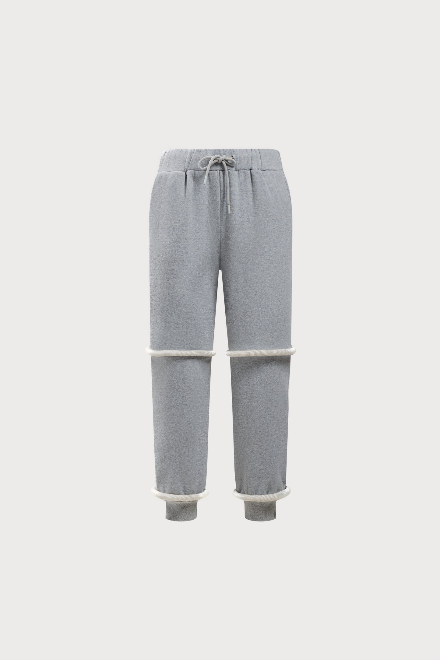 Ivory on Grey Agal Sweatpants
