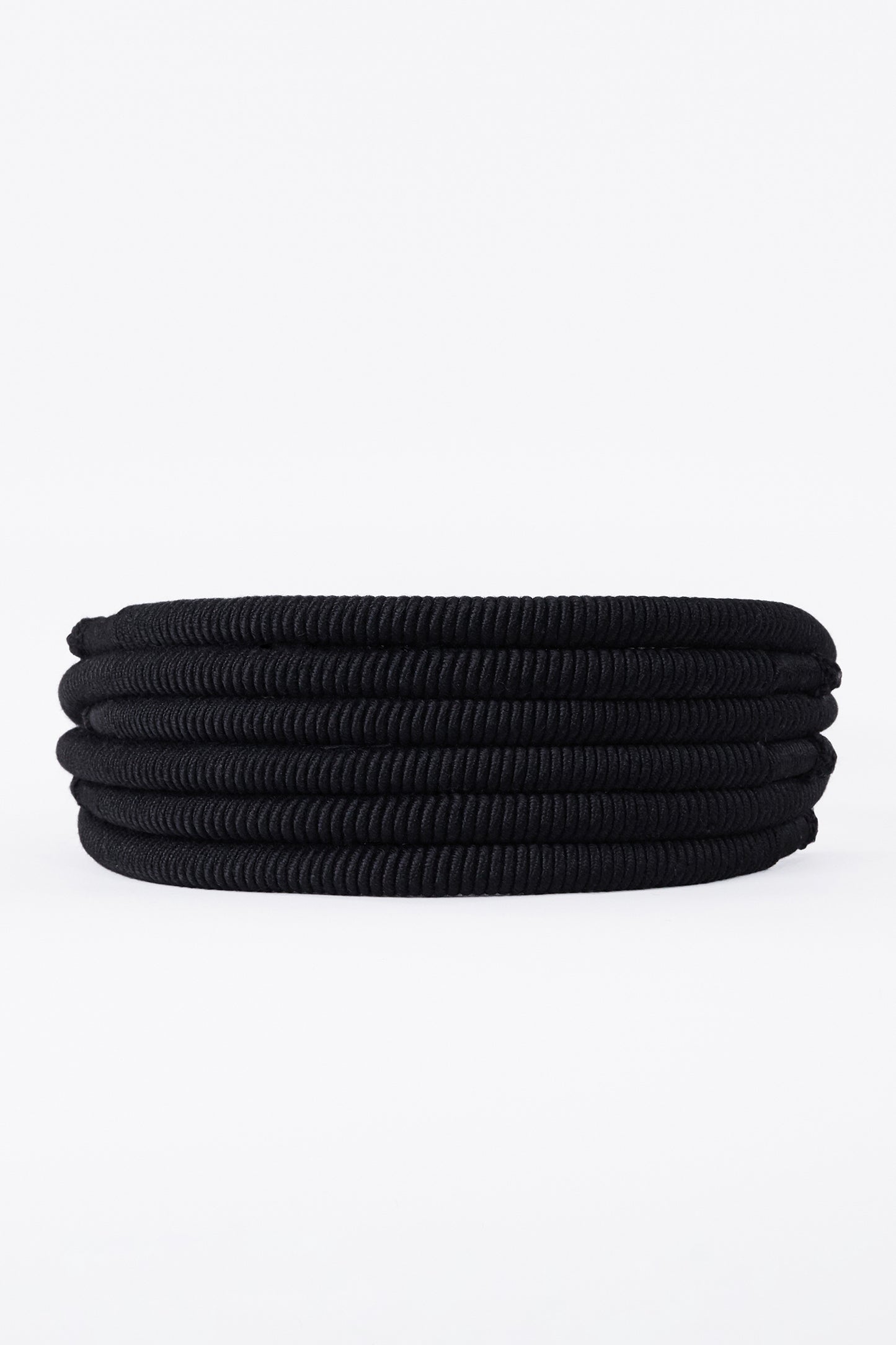 Black Stacked Agal Belt