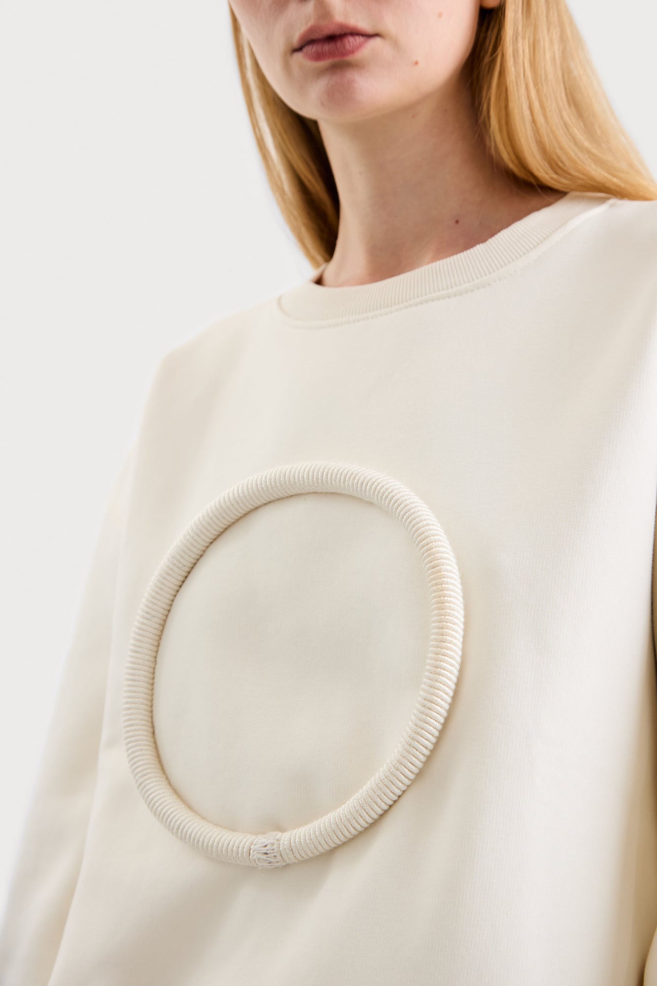 Ivory on Ivory Agal Sweatshirt