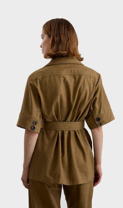 Tan Womens Safari Jacket