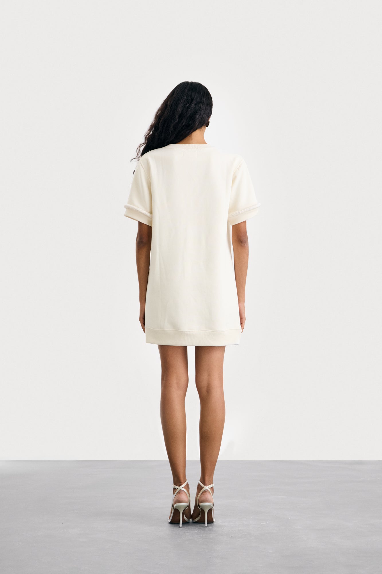 Agal Sweatshirt Dress in Ivory