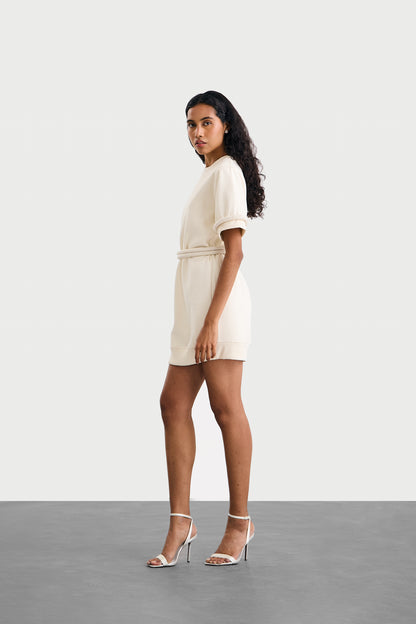 Agal Sweatshirt Dress in Ivory