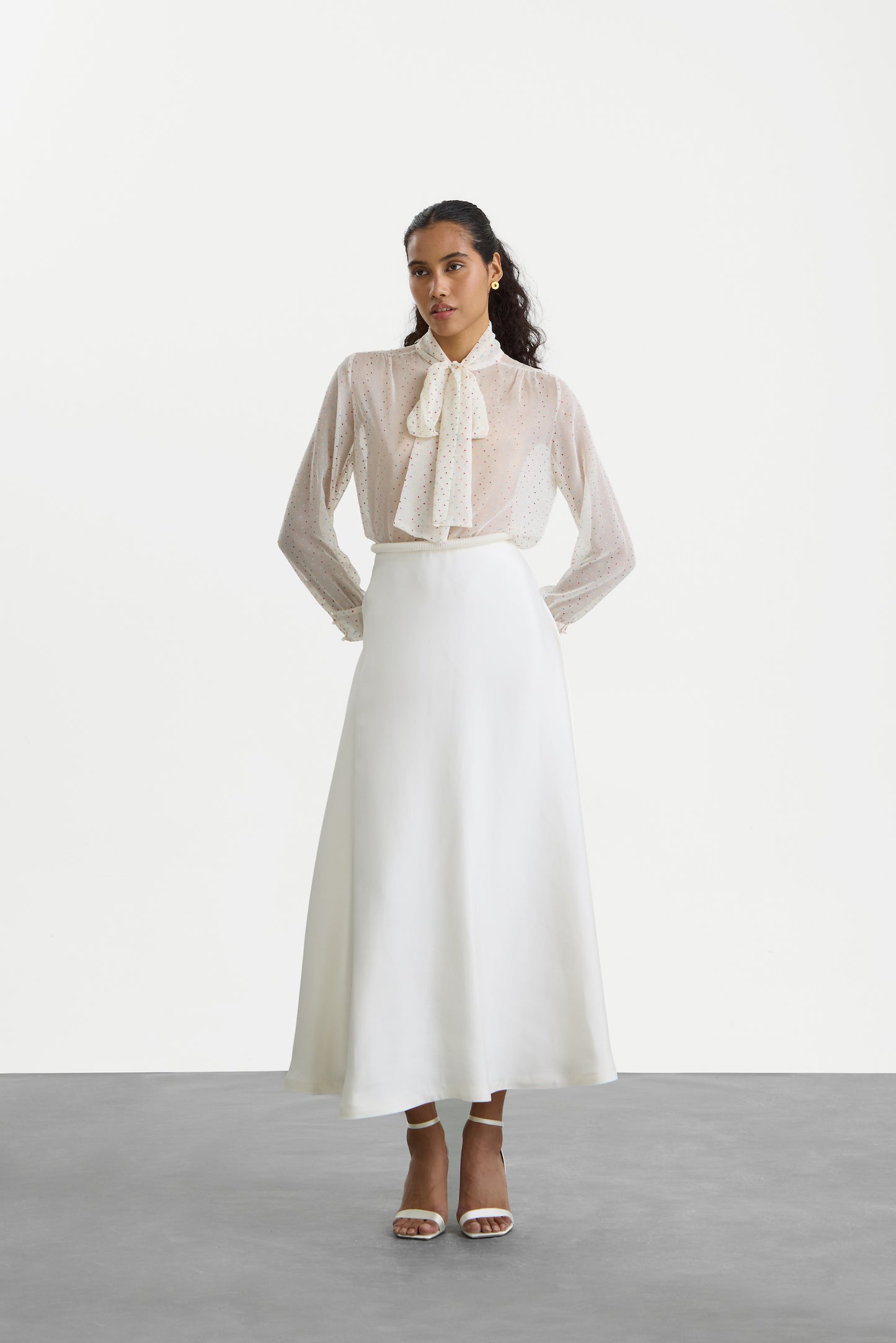 Ivory Narma Skirt Long