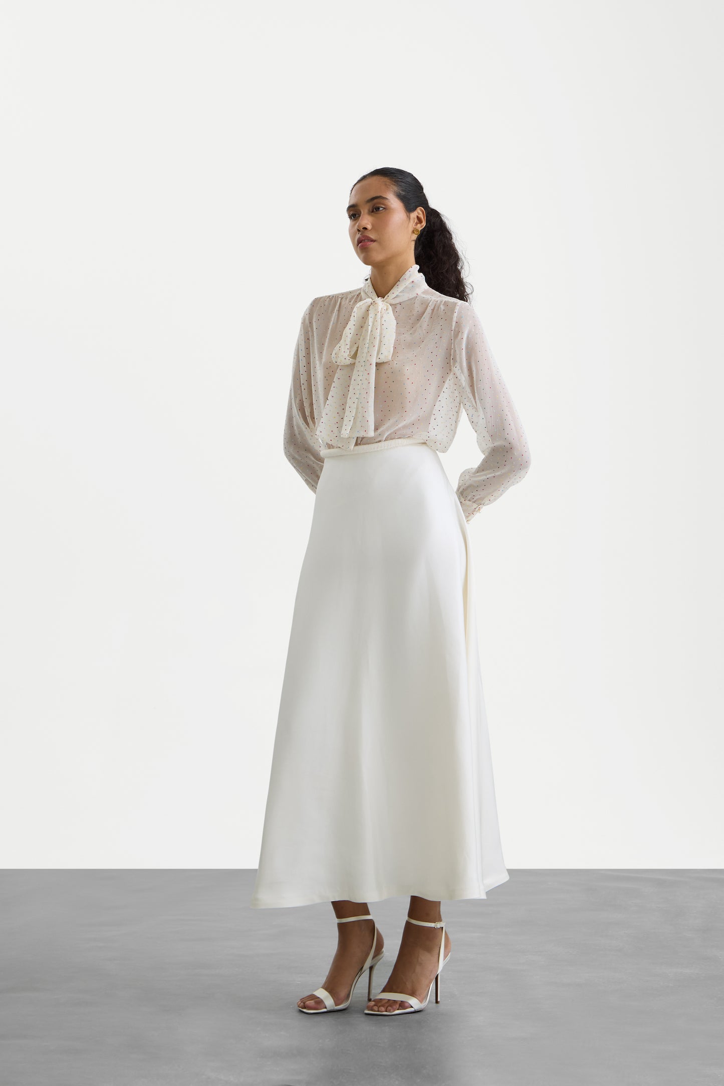 Ivory Narma Skirt Long