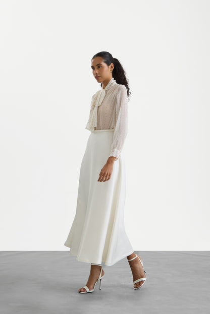 Ivory Narma Skirt Long