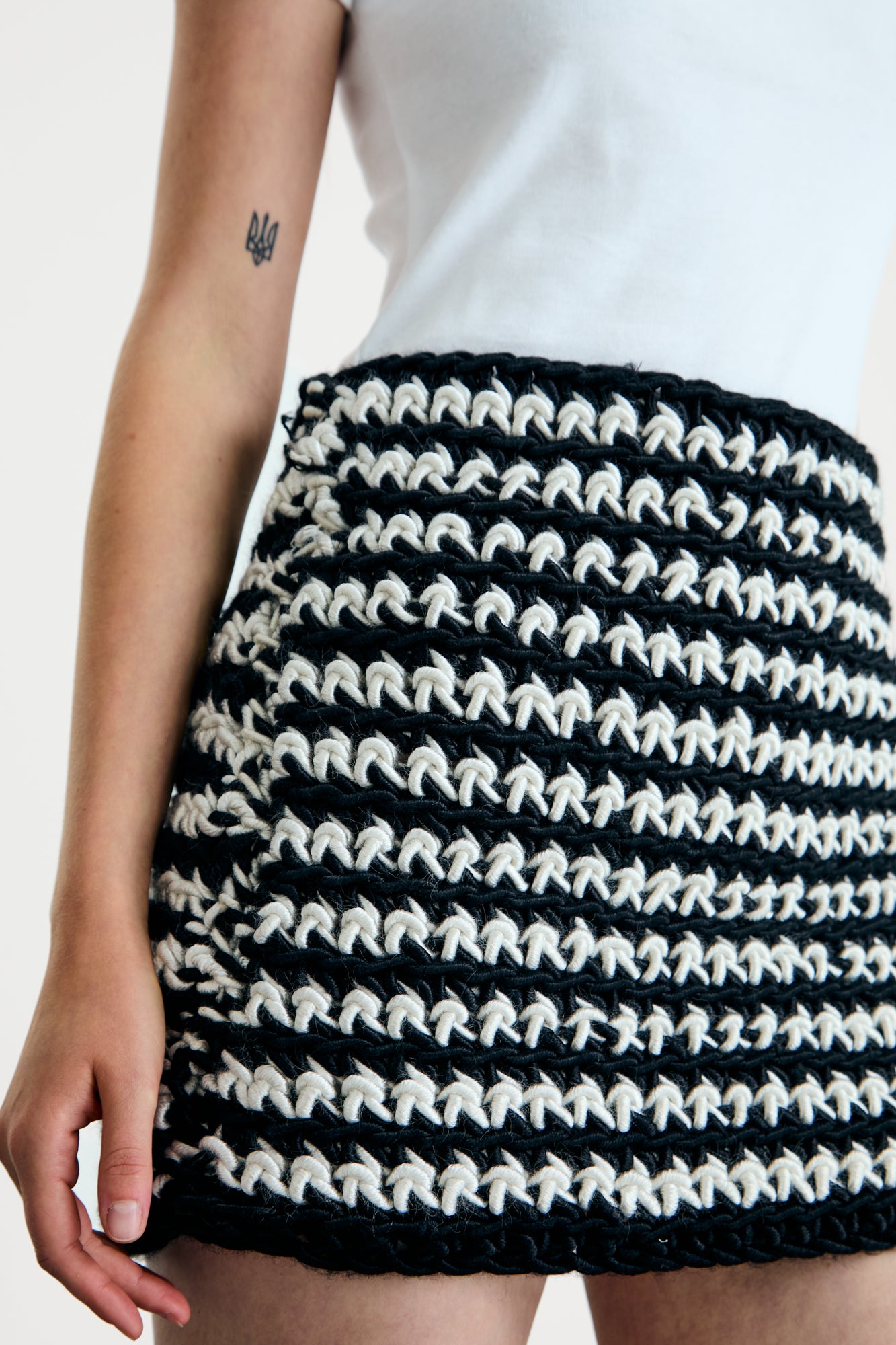 Black + Ivory Athena Skirt