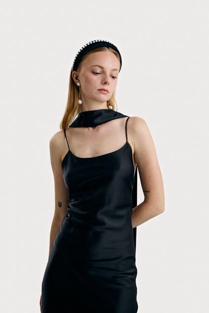 Black Lana Slip Dress