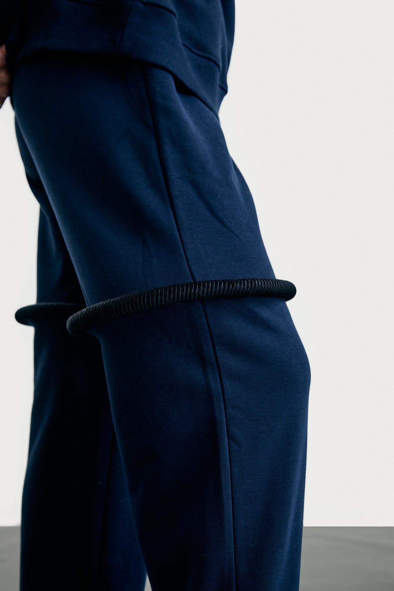 Black on Navy Agal Sweatpants