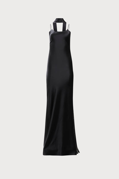 Black Lina Slip Dress