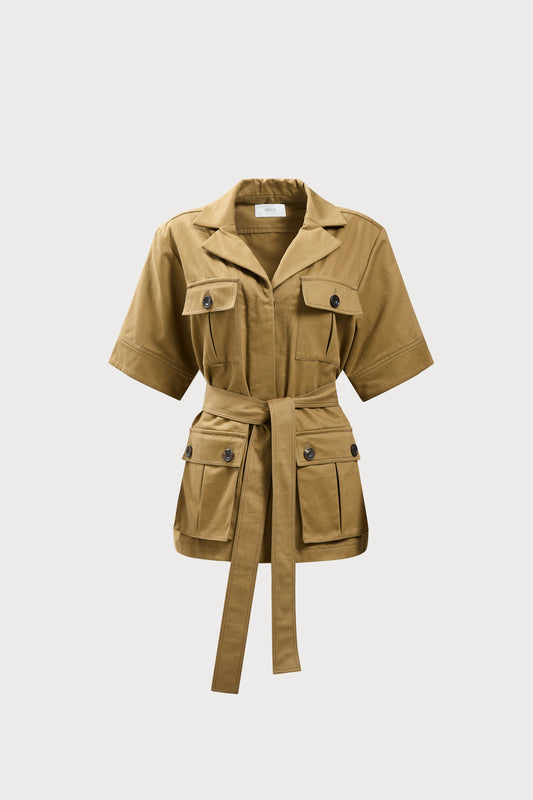 Tan Womens Safari Jacket