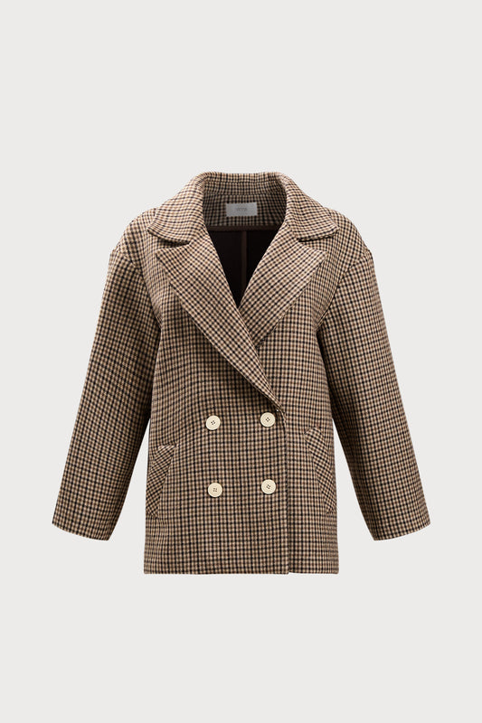 Tan Houndstood Shelby Jacket Womens