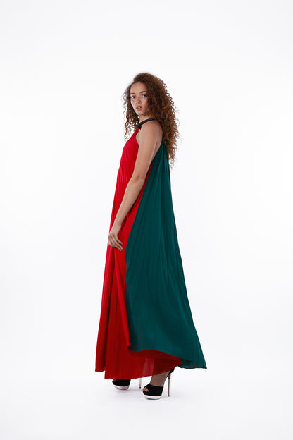 Red+Green Layla Dress