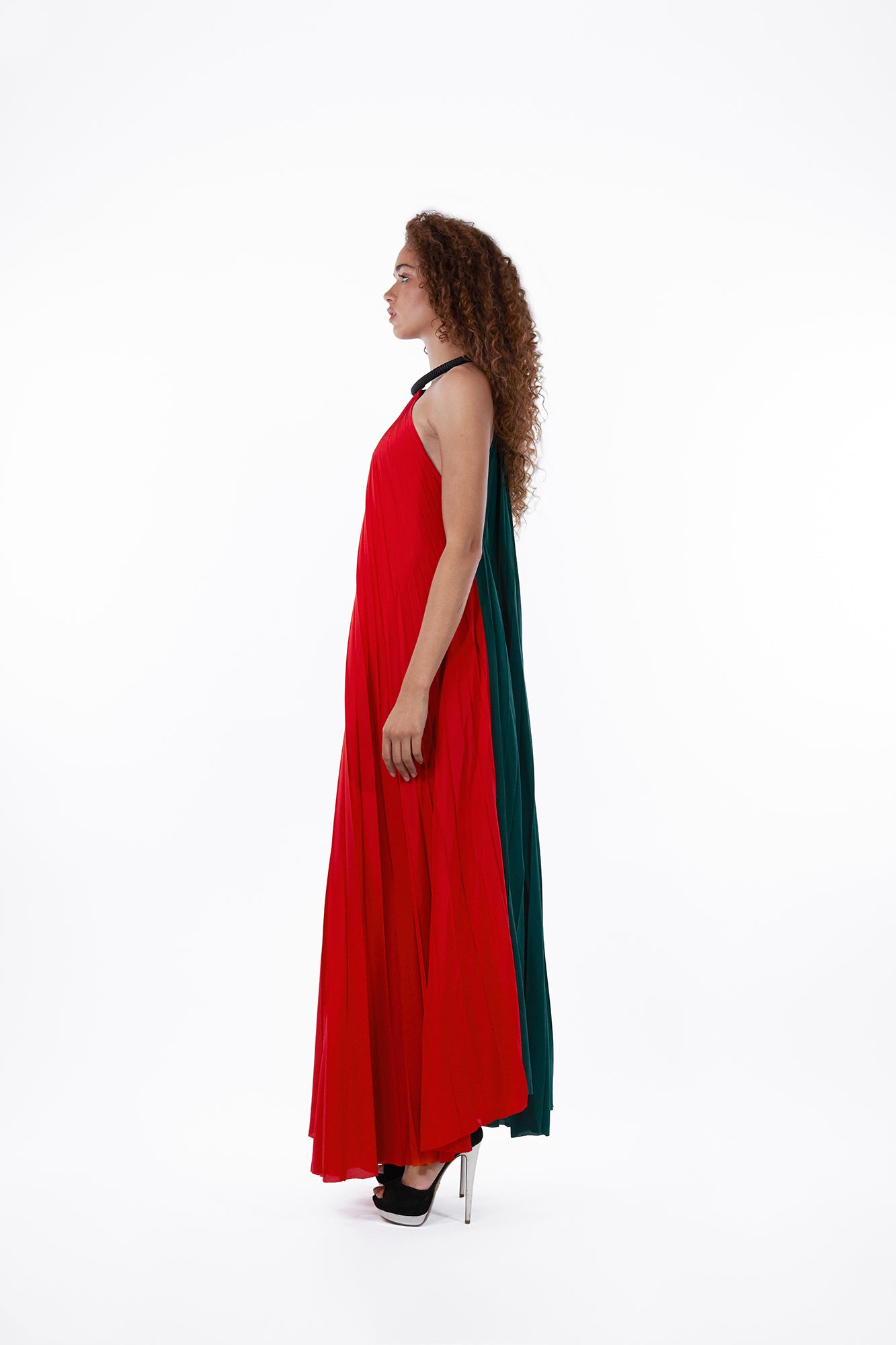 Red+Green Layla Dress