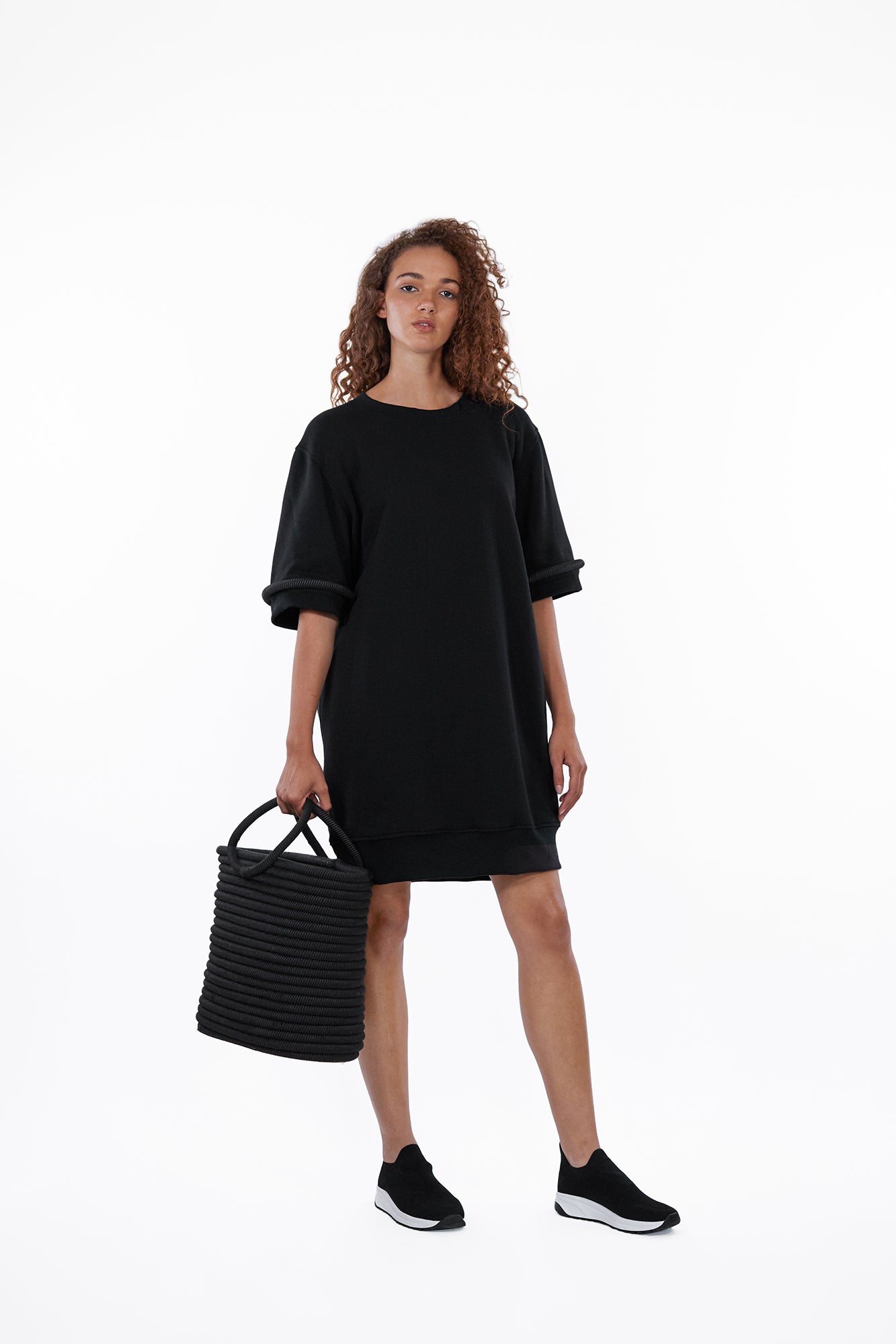 Agal Sweatshirt Dress In Black